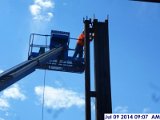 Welding beam connections at Monumental Stairs column Facing South (800x600).jpg